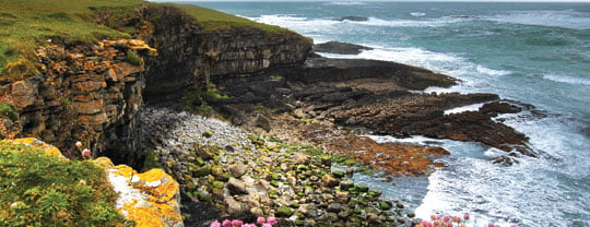 Rugged coasts of Donegal Socks homeland.